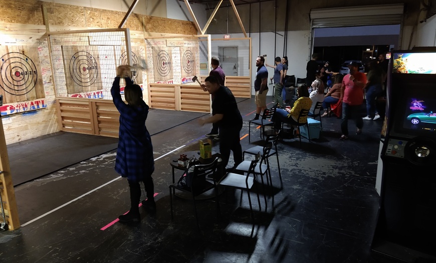 Image 2: 1 or 2 Hours of Axe Throwing for 2-6 People at Viking Axe Throwing