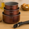 Image 4: Arthur Martin Set of 3 Casseroles with Durable Non-Stick Design 