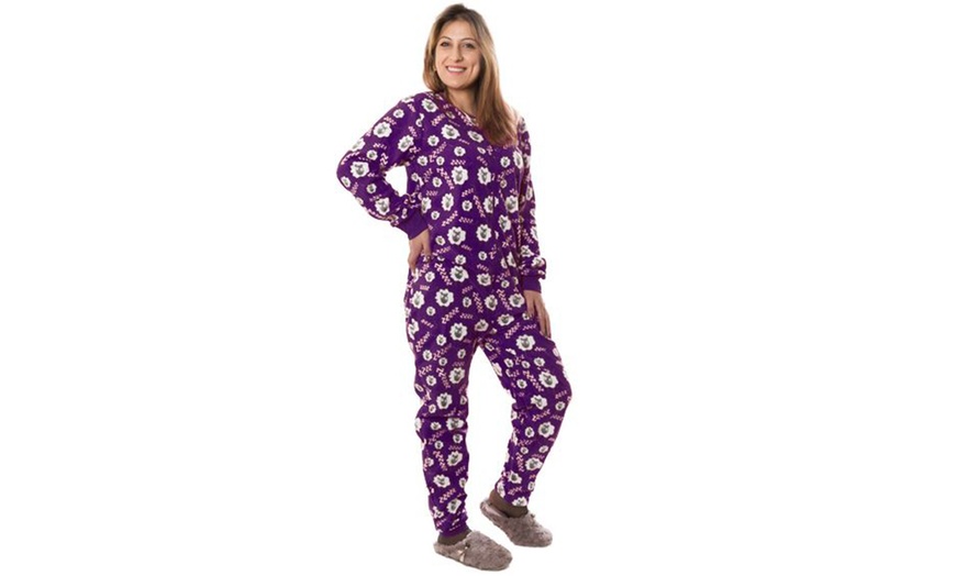 Image 3: Women's Fleece Onesie