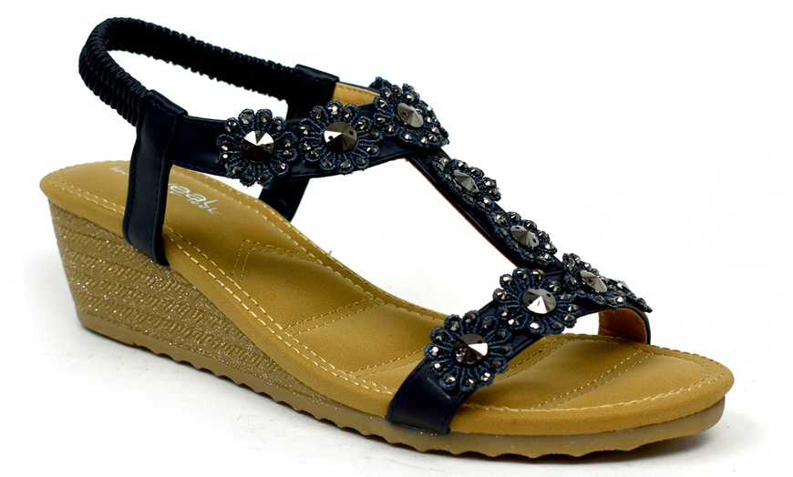 Open Toe Wedge Sandals | Groupon