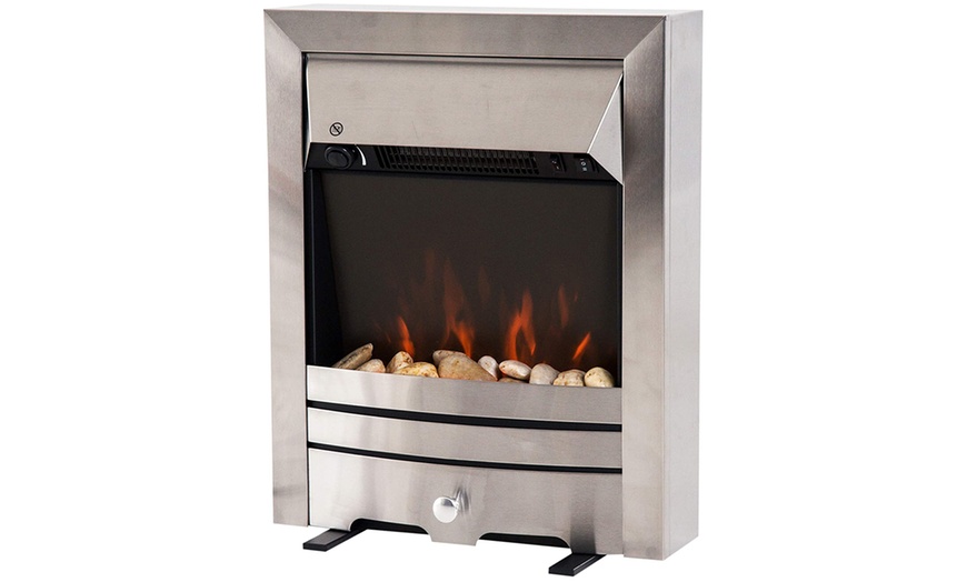 Image 24: HomCom Indoor Fireplace Heater