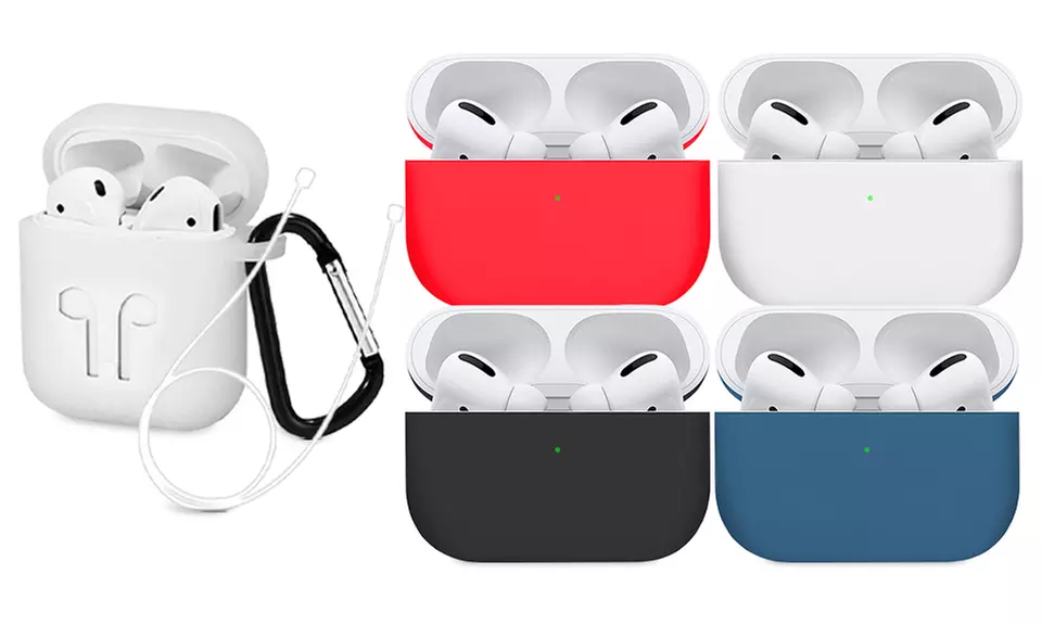 One or Two AirPods® Pro Cases with Detachable Carabiner