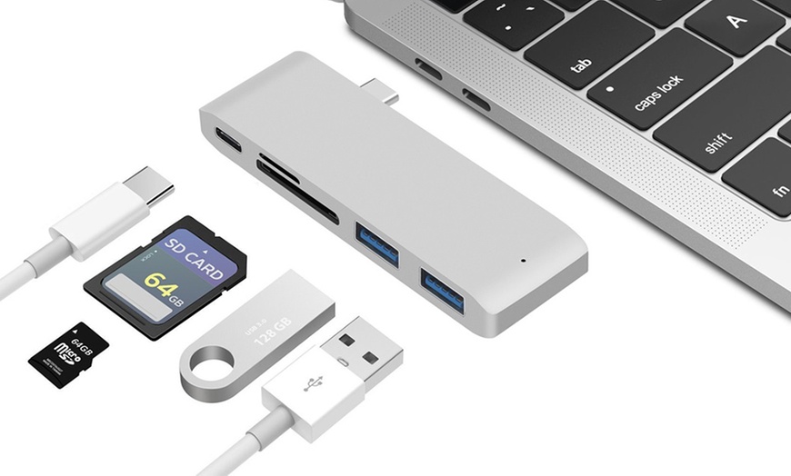 Image 1: Adattatore Hub USB di tipo C 5 in 1