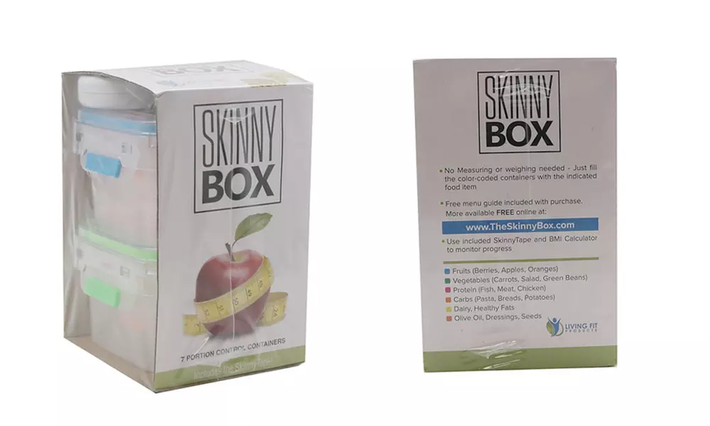 Skinny Box Portion Control Container Set (8-Piece) - Second Medium
