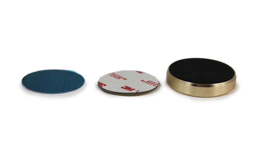 Image 5: One or Two Round Universal Magnetic Phone Holders