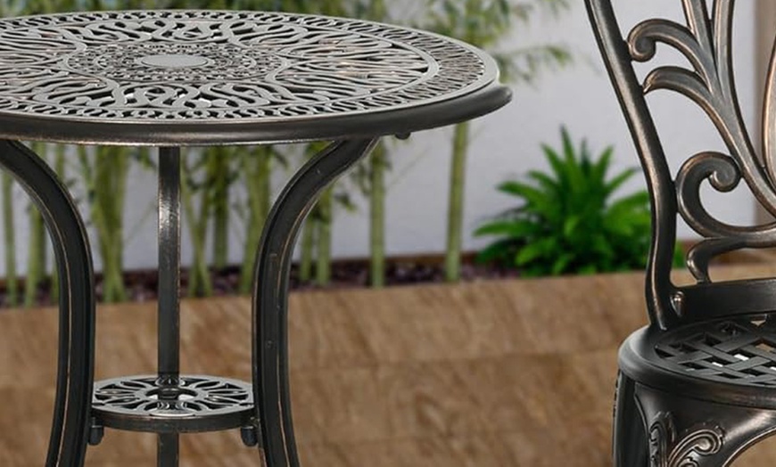 Image 4: Outsunny Three-Piece Garden Bistro Set