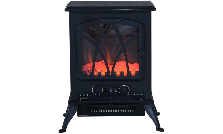 Image 15: HomCom Indoor Fireplace Heater