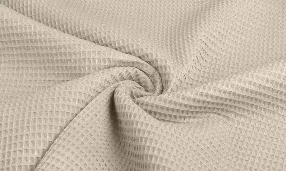 Zacht katoenen bedsprei met honingraat reliëf