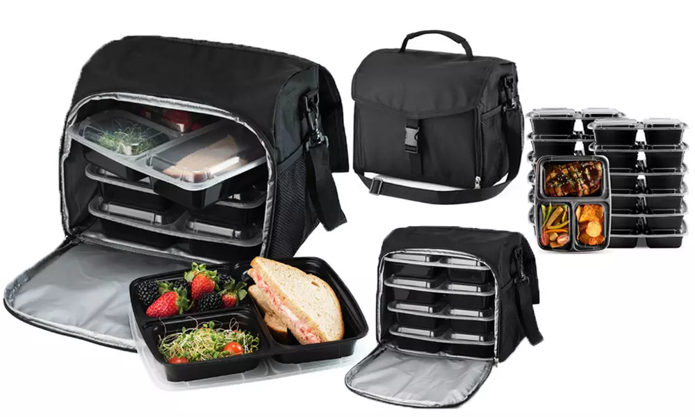 Meal Preparation Cooler and Food Storage Container Set (15-Piece) - Second Medium