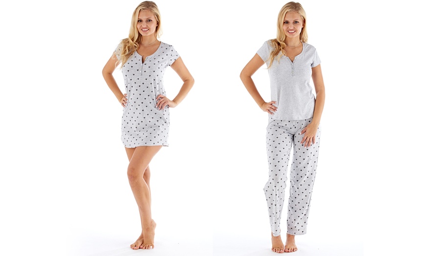 Image 1: Women's Heart Pyjama Set