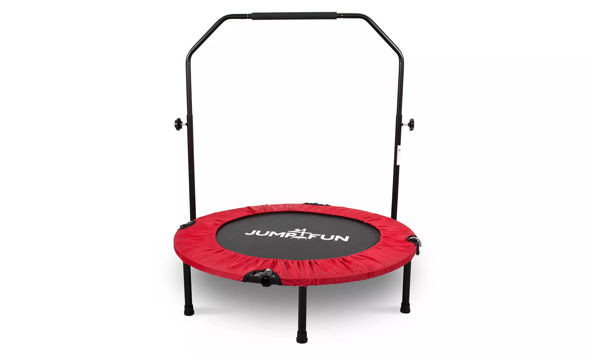 Jump4fun Mini-Fitness-Trampolin mit Doppel-Stange