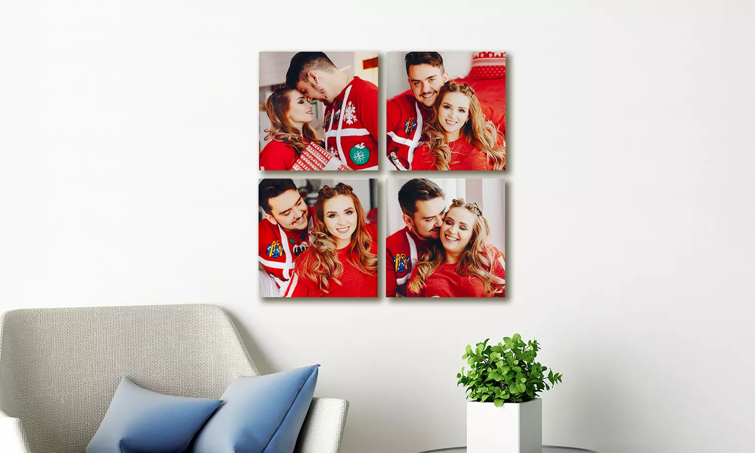 Moment op metaal: geprinte foto op aluminium