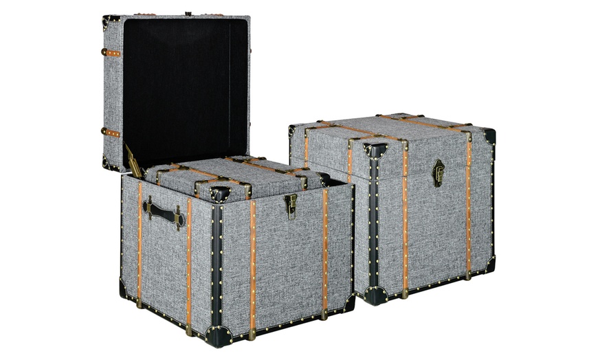 Image 1: Set of Two Storage Trunks