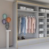 Image 4: Sweden Modern High Gloss Wardrobe with Drawers