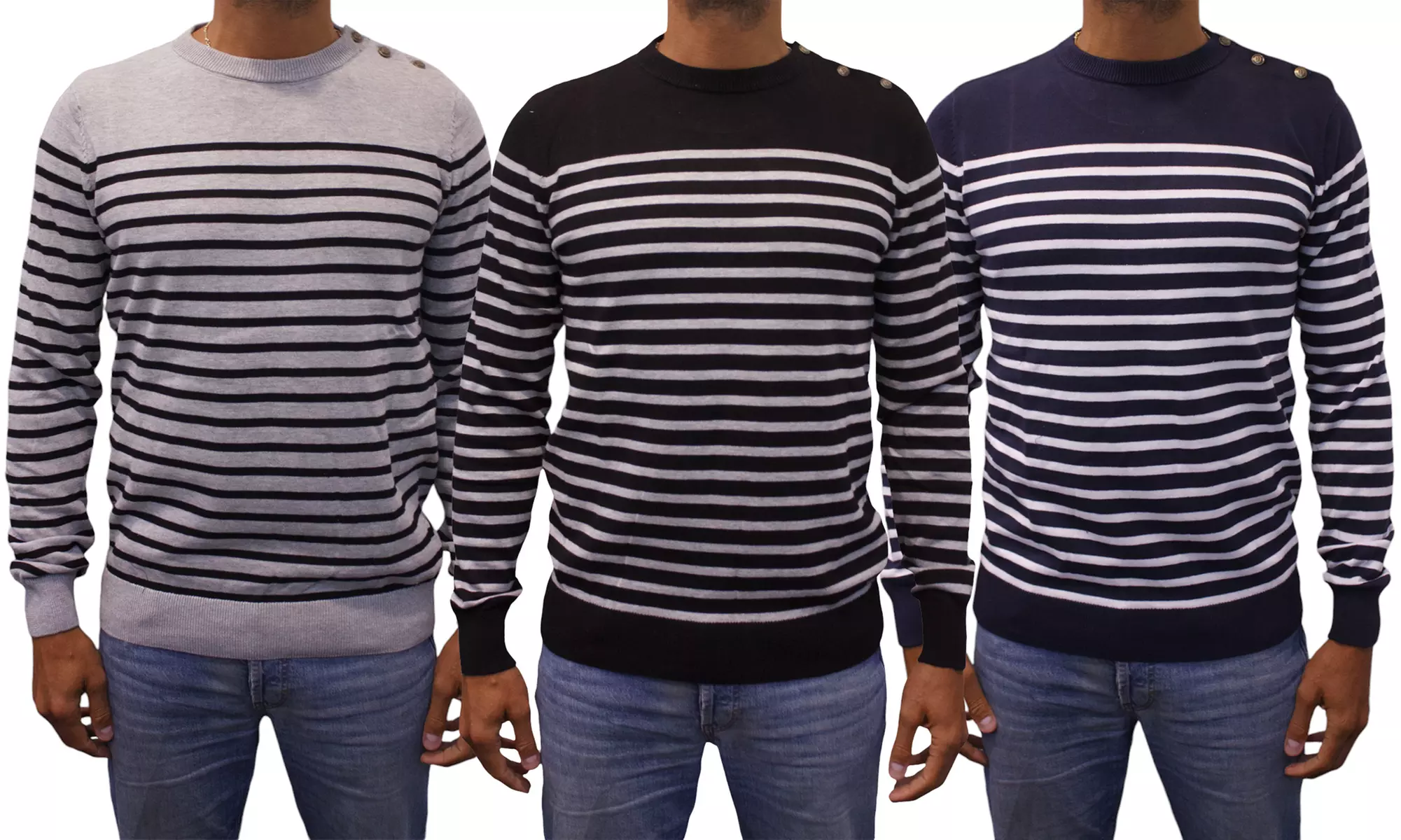 Jersey de rayas marineras para hombre de Bill Tornade