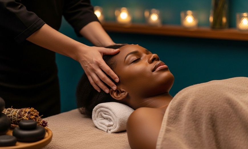 Image 1: 60-Minute Dry Head Spa, Swedish Massage or Deep Tissue Massage Package
