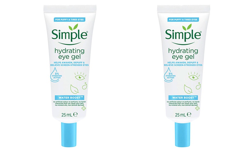 Image 3: Simple Hydrating Eye Gel 25ml Two-Pack