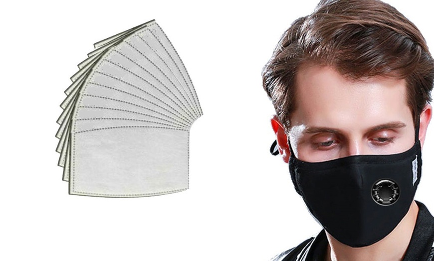 Image 1: Reusable Mask with 12 Filters