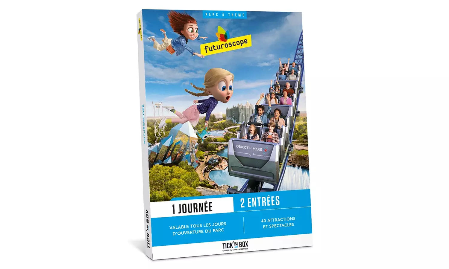 E-coffret donnant droit à 2 entrées pour le Futuroscope, valables 1 jour, avec Tick'n'box - Primary Image