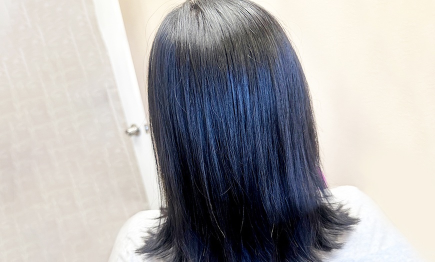 Image 1: Get Gray Coverage or Roots Touchup & Color with Deep Conditioning