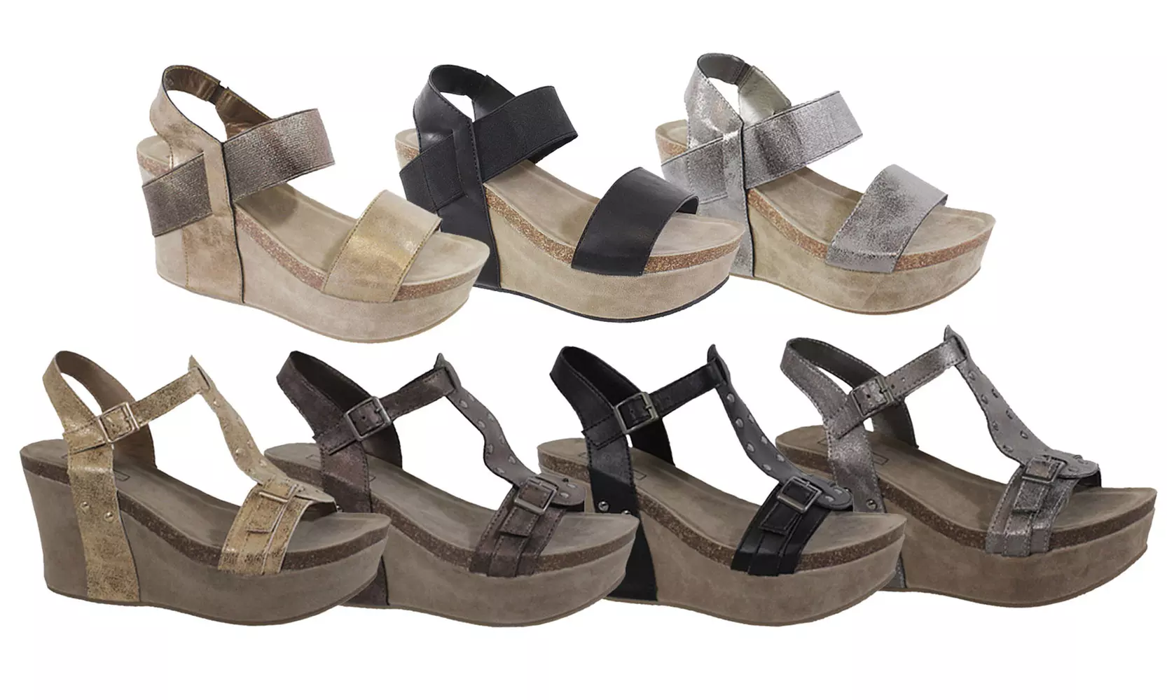 Women's Wedge Sandals - Primary Image