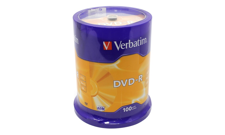 Image 4: 100 Verbatim Blank Media Discs