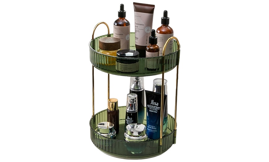 Image 4: 360° Rotating Cosmetics Organizer