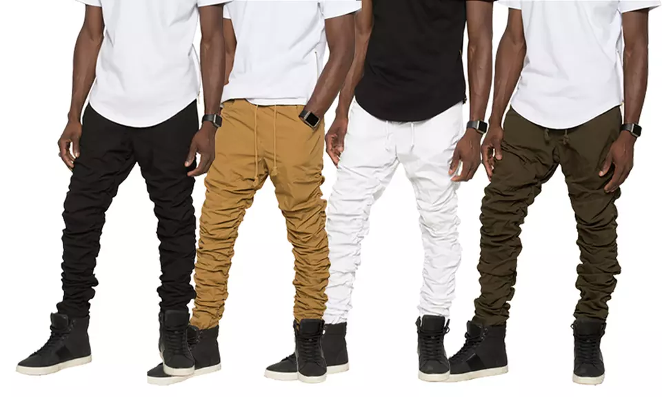 Men's Slim-Fit Stacked Joggers (2-Pack) - Primary Image