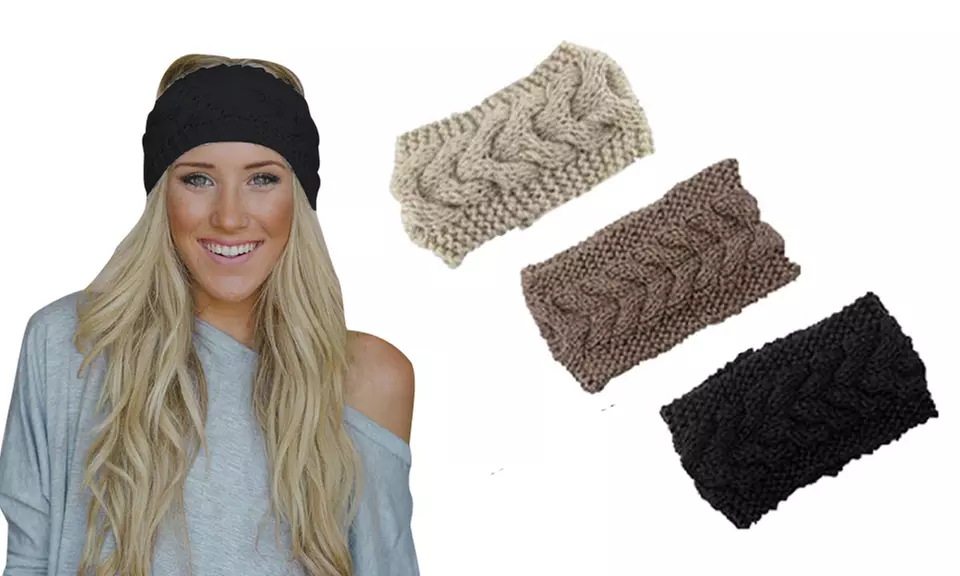 1 ou 2 bandeaux à grosse maille taille unique - Primary Image