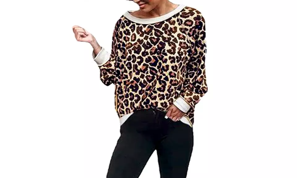 Pull pour femme imprimé léopard - Second Medium