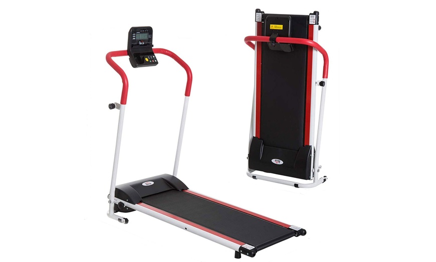 Image 2: HOMCOM Motorised Treadmill