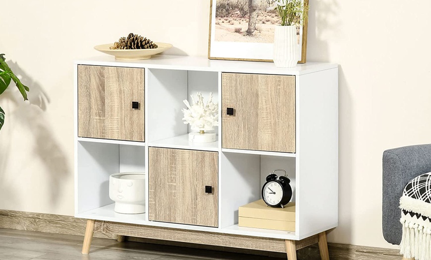 Image 2: HomCom Storage Cabinet