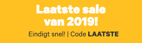 De laatste sale van het jaar, op alles! Gebruik code LAATSTE bij het afrekenen en krijg tot 20% korting.