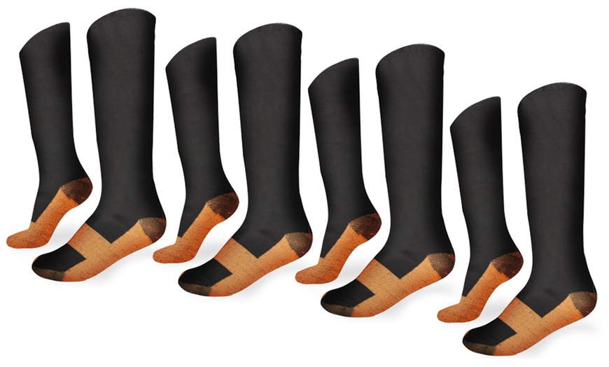 Image 8: Copper-Infused Compression Socks