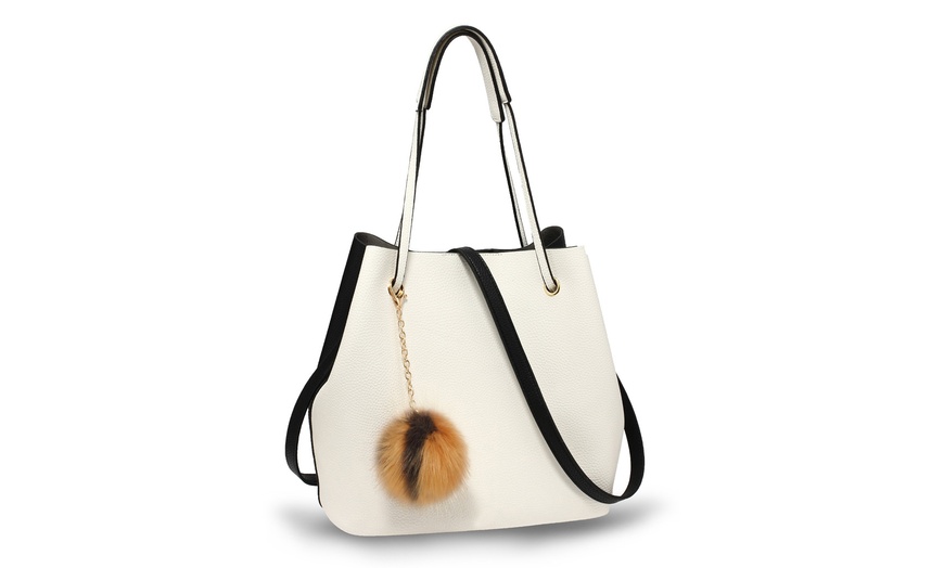 Image 5: Hobo Bag with Faux Fur Charm