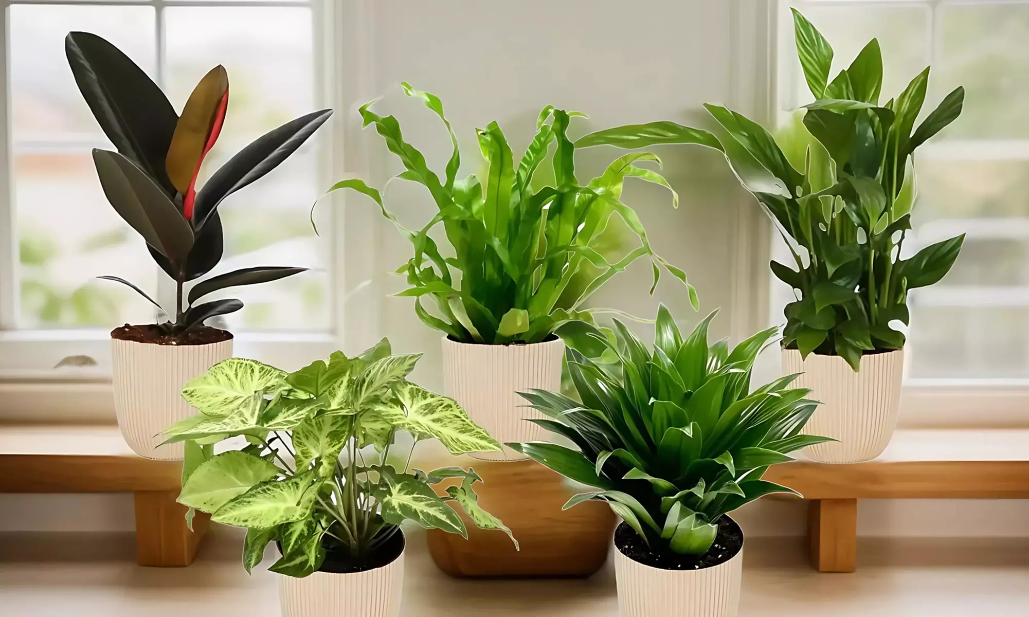 5er-Set Zimmerpflanzen