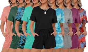 Women's Casual T-Shirt and Shorts Set