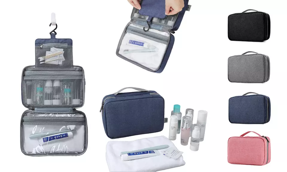 1x oder 2x Reise-Kulturbeutel zum Aufhängen