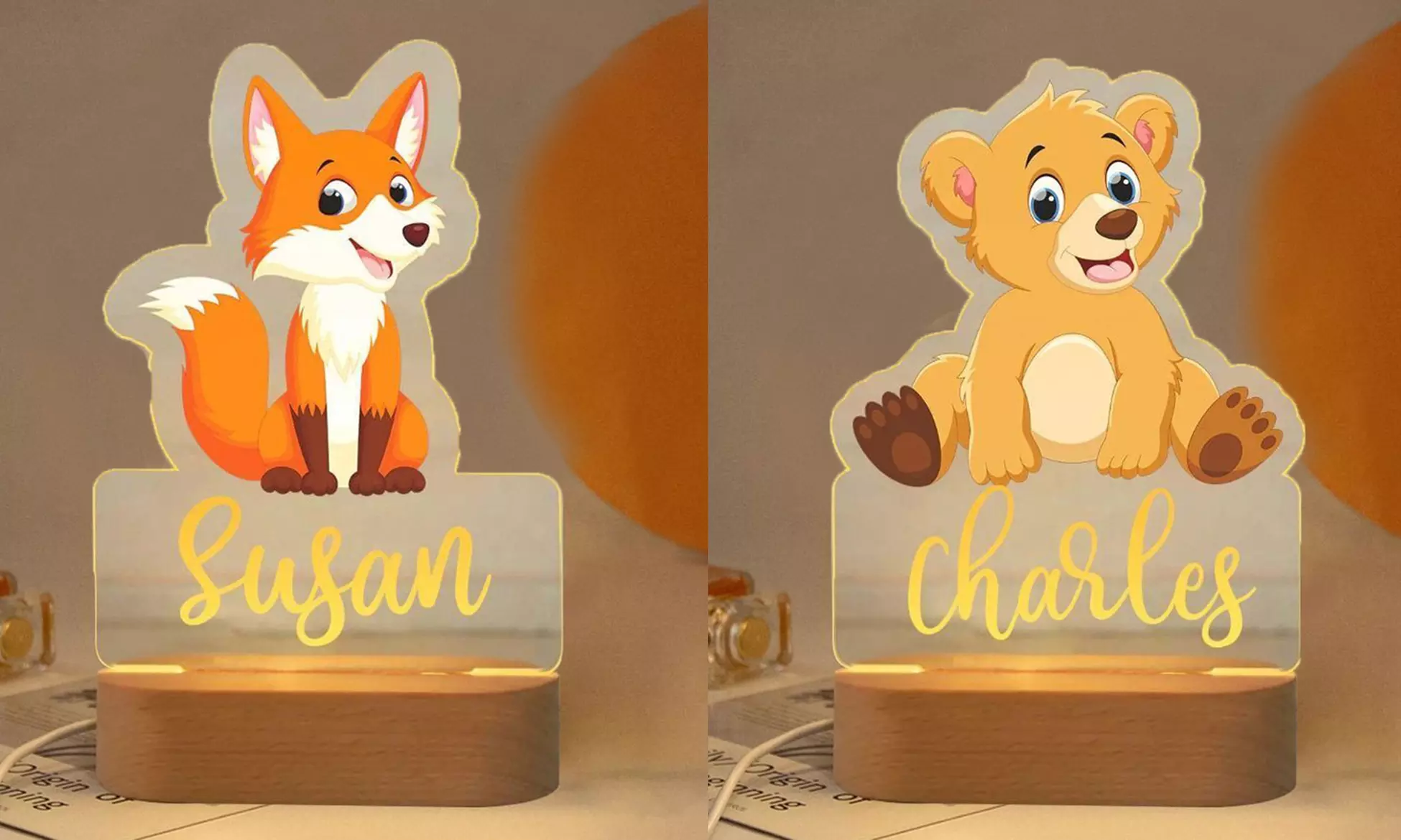 Personalisierbares Kinder-Nachtlicht