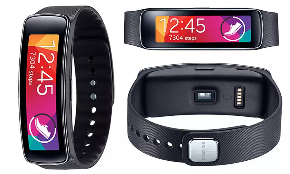 Samsung Gear Fit Fitness Watch with Heart Rate Monitor (Manufacturer Refurbished) - Primary Image