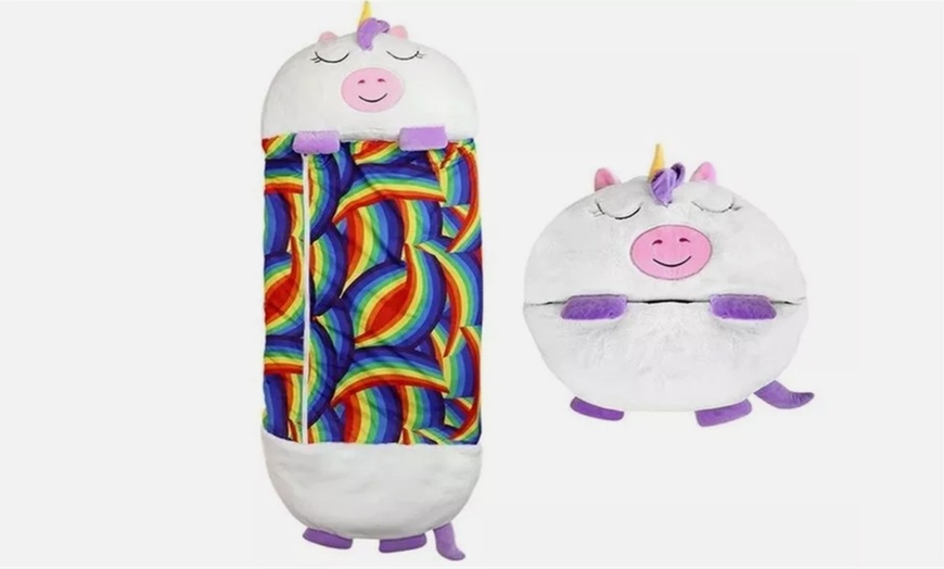 Image 7: Kid's Cartoon Sleep Sack Pillow