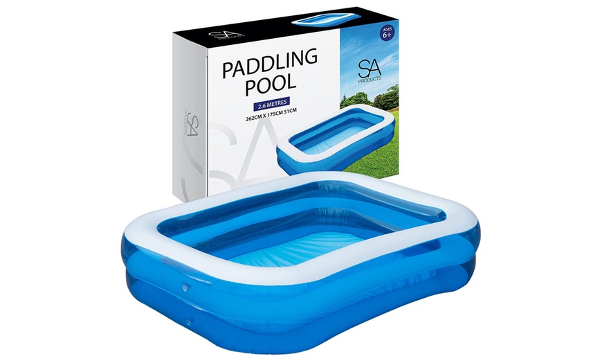 Image 9: Kid's Inflatable Swimming Pool 2.6m With an Optional Air Pump