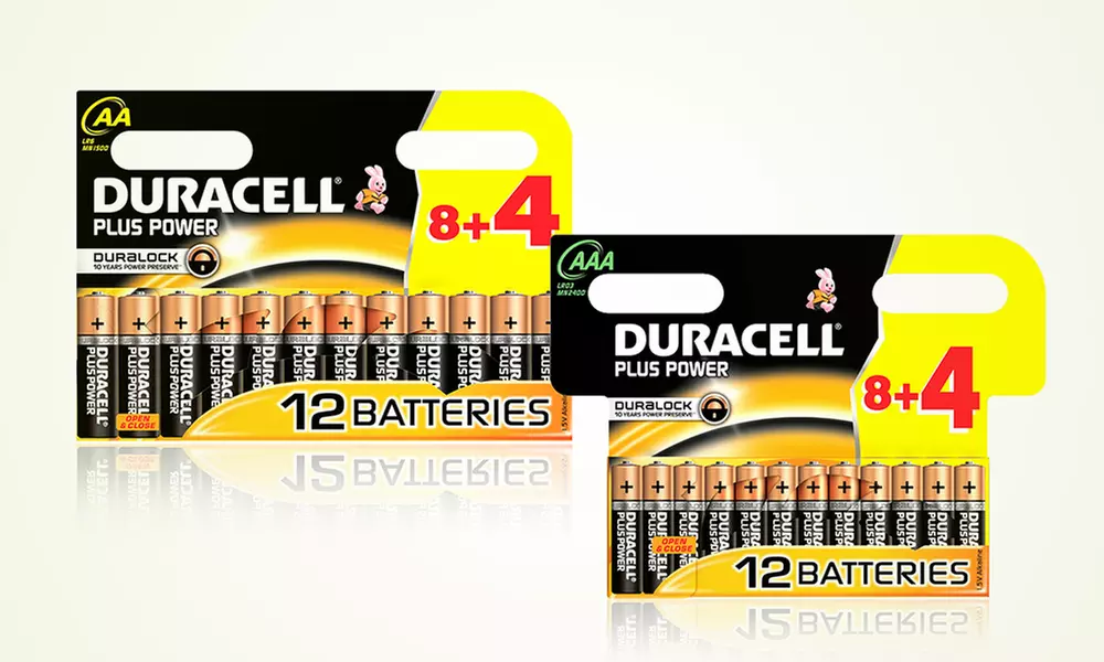 12 Duracell Plus Power Batteries from £3.48 (Up to 69% Off) - Primary Image