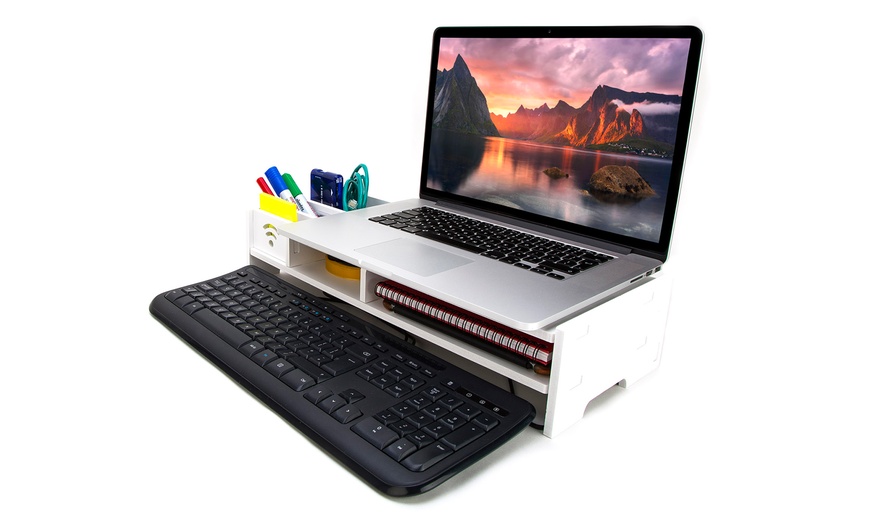 Image 7: Computer Monitor Stand