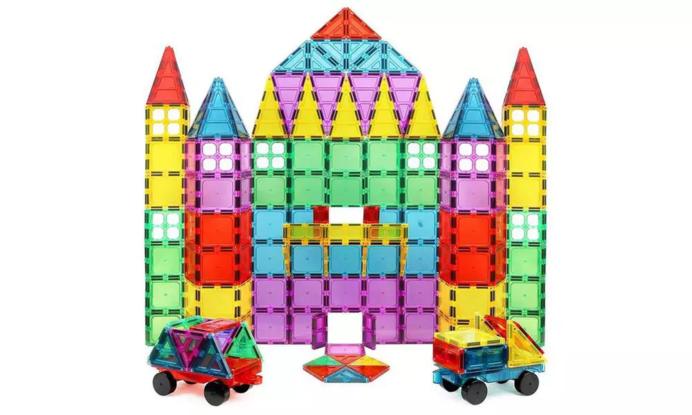 Magnet Build Deluxe 3D Magnetic Tile Building Set (100-Piece) - Primary Image