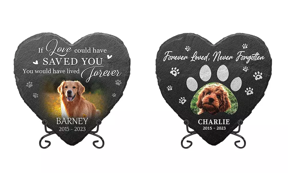 Personalisierbarer Foto-Haustiergrabstein