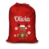 Image 4: Make Christmas magical with a Custom Red Santa Sack