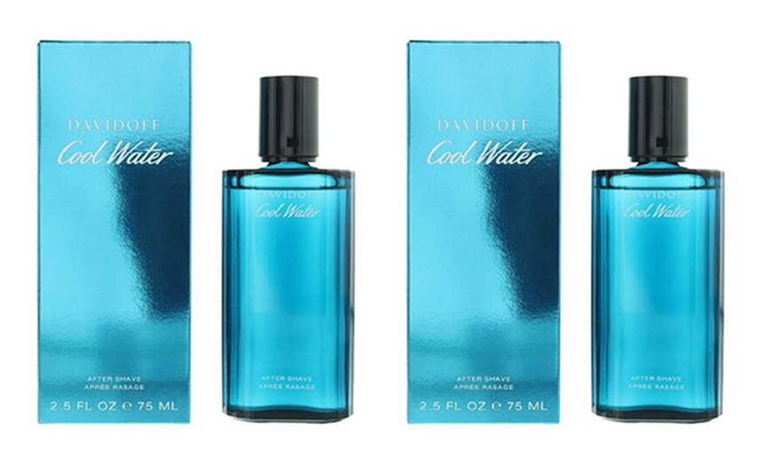 Image 2: One or Two Davidoff Cool Water Aftershave Splashes 75ml