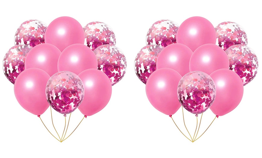 Image 11: 1x oder 2x 20er-Set Metallic- und Konfetti-Ballons