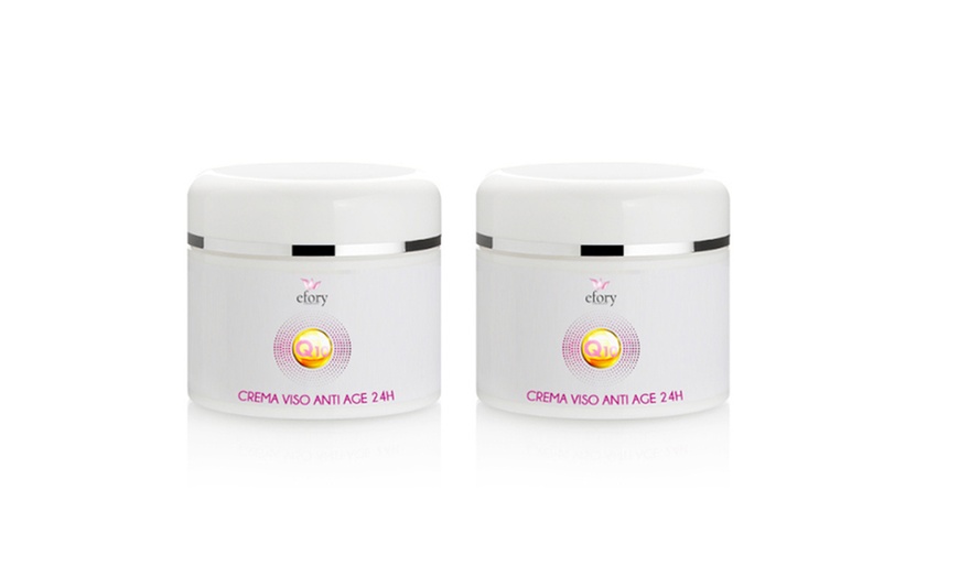 Image 2: 1, 2 o 3 creme viso Q10 con Ginseng e Acido Ialuronico